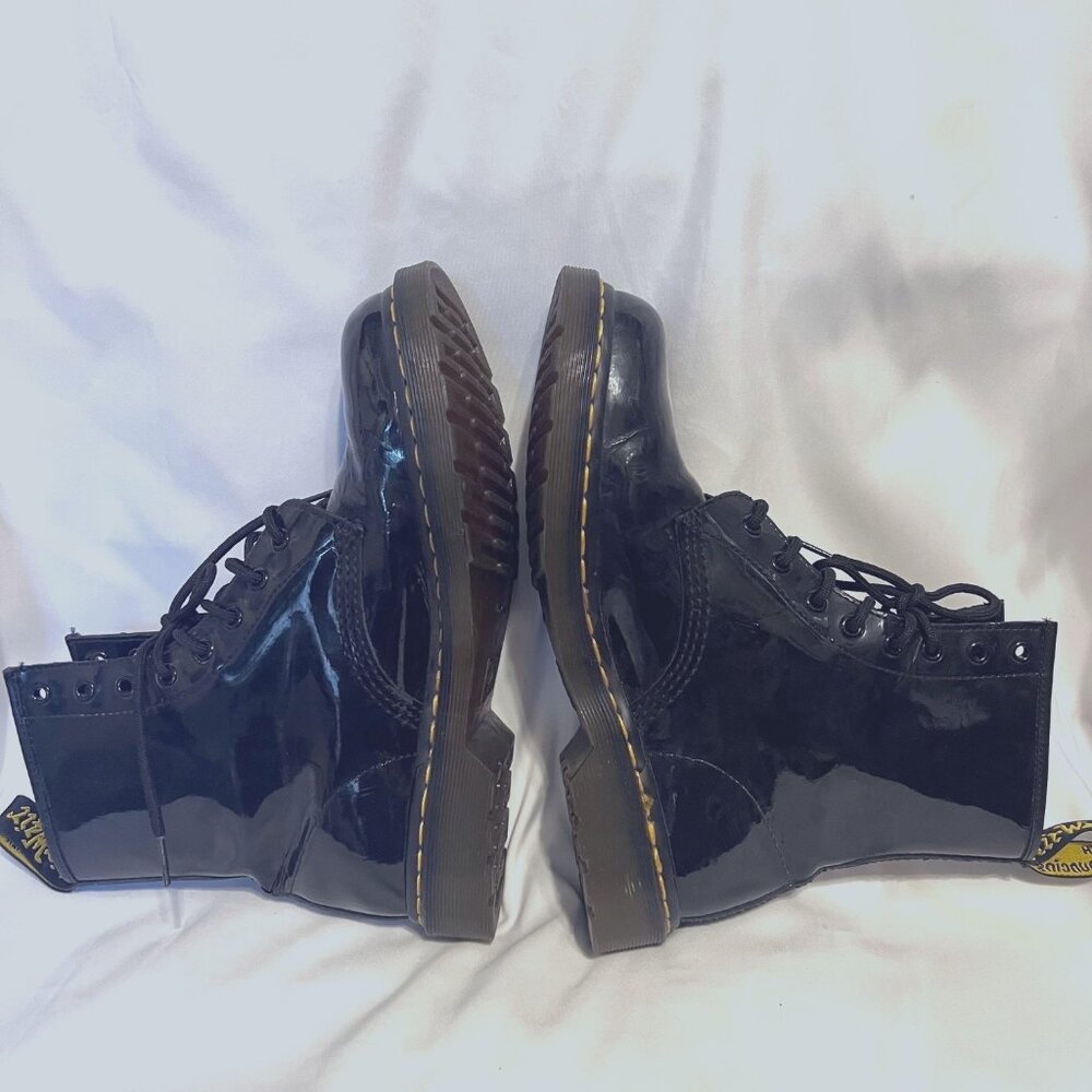 Dr. Martens--Sz.10 #1460 AIR Wair/Bouncing Soles-Black Patent Leather Shiny - Picture 4 of 16